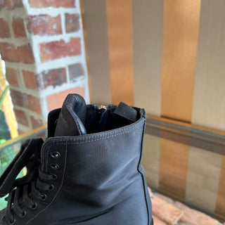 PRADA Black Nylon Combat Boots SZ37.5(7.5)