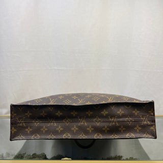 LOUIS VUITTON Sac Plat Brown Monogram Canvas Tote Bag