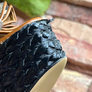 VALENTINO Lace Espadrille Wedges w/Bow SZ 39 (US 9)