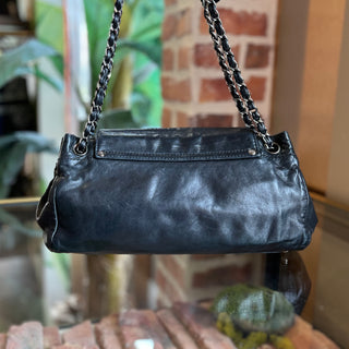 CHANEL Rock and Chic Accordion Black Lambskin Shoulder Bag