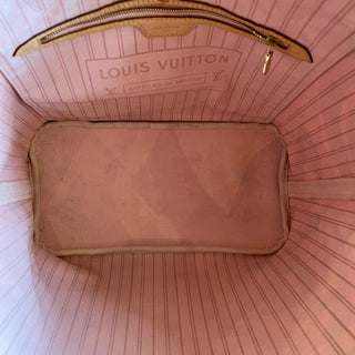 LOUIS VUITTON Neverfull MM Damier Azur Limited Edition Tahitienne Canvas Tote