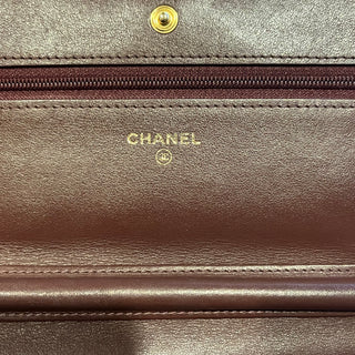 CHANEL Paris-Hamburg Charms Classic Quilted Wool Wallet on Chain