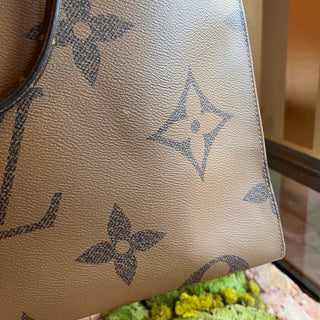 LOUIS VUITTON OnTheGo GM Brown Giant Reverse Monogram Tote Bag