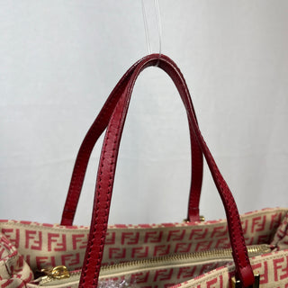 FENDI Zucchino Red Mini Tote