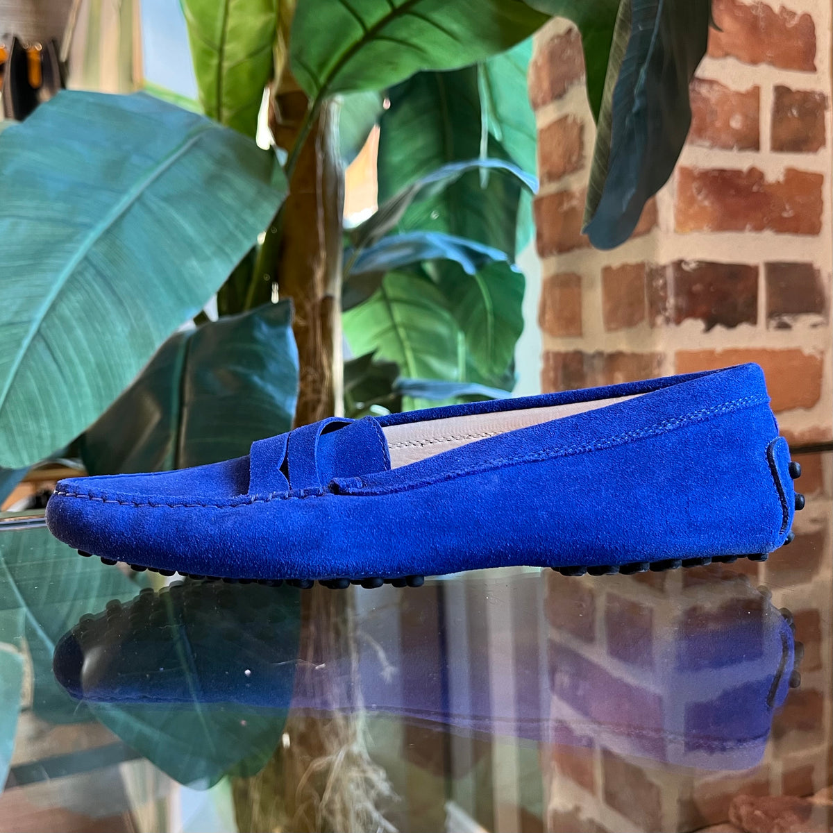 TOD&#39;S Blue Suede Loafers Size 36
