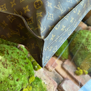 LOUIS VUITTON Sac Plat Brown Monogram Canvas Tote Bag