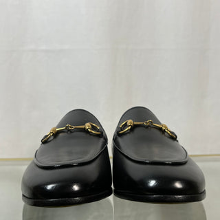 GUCCI Jordaan Black Calfskin Womens Loafers SZ36(6US)