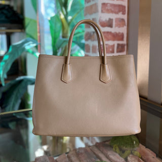 PRADA Beige Saffiano Leather Tote