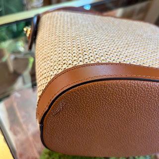 LOUIS VUITTON Petit Bucket NM Brown Raffia