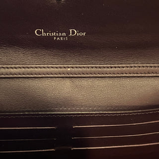 DIOR Diorissimo Red Bullcalf Leather Envelope Flap Wallet