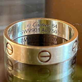 CARTIER 18K Yellow Gold Love Ring SZ 64 (US 10.75)