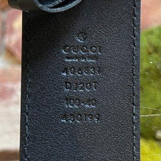 GUCCI GG Marmont Wide Black Leather Belt SZ 100/40