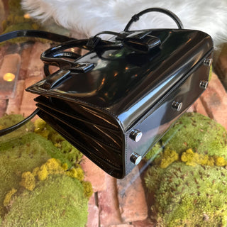 SAINT LAURENT Sac de Jour Nano Patent Leather Tote Bag