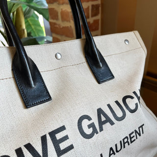 SAINT LAURENT Beige Rive Gauche Tote