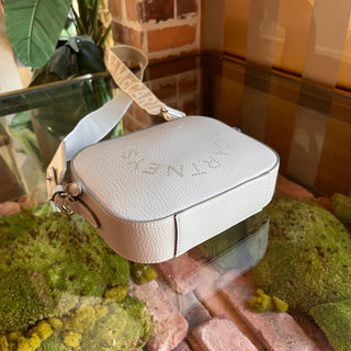 STELLA MCCARTNEY Logo Camera Light Grey Alter Vegan Leather