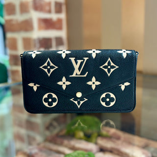 LOUIS VUITTON Black Pochette Félicie