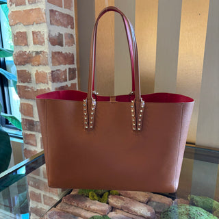 CHRISTIAN LOUBOUTIN Brown Cabata Tote