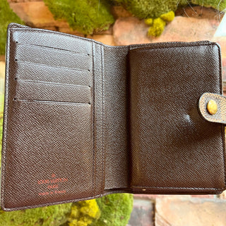 LOUIS VUITTON Damier Ebene French Purse Wallet