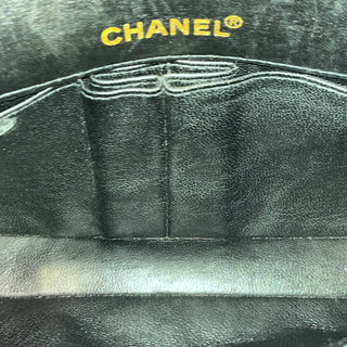 CHANEL East West Chocolate Bar Flap Black Lambskin Shoulder Bag