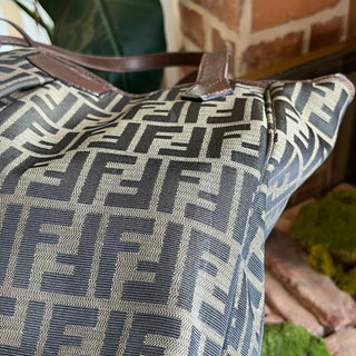 FENDI Brown Zucca Canvas Tote