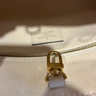 LOUIS VUITTON Onthego PM Creme Bois de Rose Giant Monogram Empreinte Leather Tote Bag