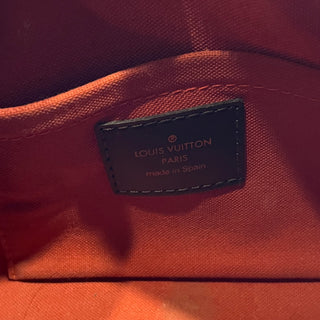 LOUIS VUITTON Ribera Mini Damier Ebene Canvas Top Handle Bag