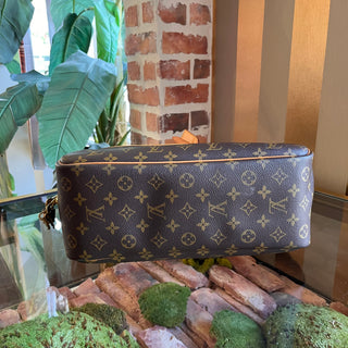 LOUIS VUITTON Deauville Brown Monogram Canvas Vintage Satchel