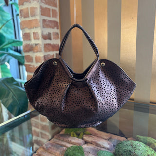 JIMMY CHOO Perforated Leather Star Tote