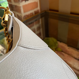 GUCCI Aphrodite Small Beige Goatskin Shoulder Bag