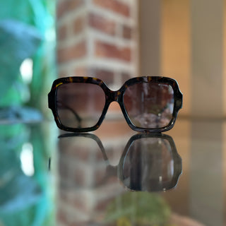 CHANEL 5479 Tortoise Acetate Square Eye Sunglasses