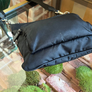 PRADA Black Nylon Messenger Bag