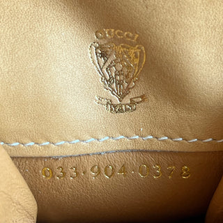 GUCCI Vintage White GG Logo Key Holder Pouch