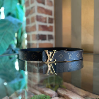 LOUIS VUITTON Reversible LV Monogram Brown Leather Belt SZ 100/40