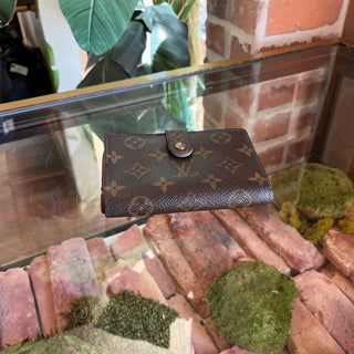 LOUIS VUITTON Vintage French Brown Monogram Canvas Wallet