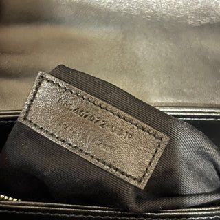 SAINT LAURENT Loulou Toy Quilted Black Calfskin Crossbody