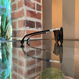 BURBERRY B4333-F Wide Black Acetate Cat Eye Sunglasses