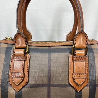 BURBERRY Chester Smoked Check Small Bowling Bag