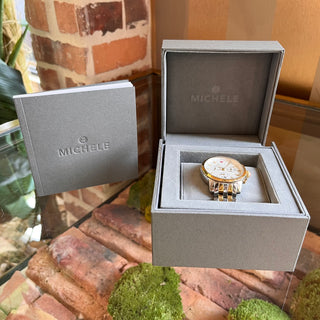 MICHELE Uptown Sapphire Crystal Chronograph Watch