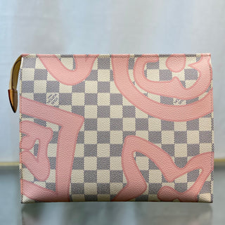 LOUIS VUITTON Damier Azur Tahitienne Canvas Toiletry Pouch 26