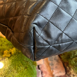 SAINT LAURENT Icare Maxi Quilted Lambskin Shopping Tote