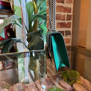 GUCCI Dionysus Mini Green Dollar Calfskin Shoulder Bag