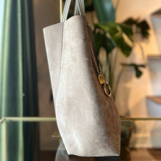 CHLOÉ Spin Large Suede Shopper Tote Bag