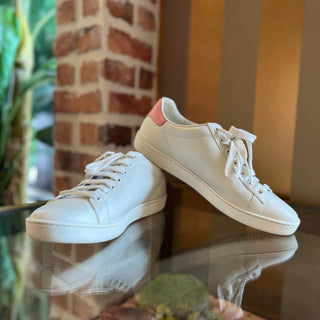 GUCCI Ace White Leather Perforated GG Sneakers SZ 38.5 (US 8.5)
