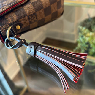 LOUIS VUITTON Croisette Damier Ebene Canvas Top Handle Bag