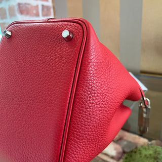 HERMÈS Picotin Lock 18 PM Rouge Casaque Taurillon Clemence Bag