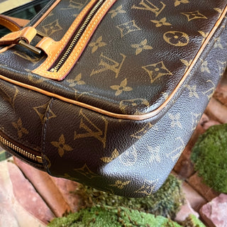 LOUIS VUITTON Cite MM Monogram Brown Canvas Shoulder Bag