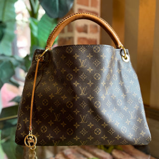 LOUIS VUITTON Artsy MM Brown Monogram Canvas Hobo Bag