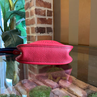 HERMES Evelyne TPM Red Clemence Leather Crossbody