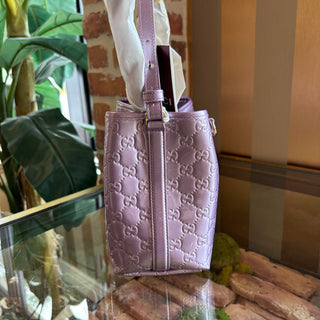 GUCCI Small Bucket Bag Purple Patent