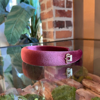 DOLCE & GABBANA Dark Pink Velvet Headband